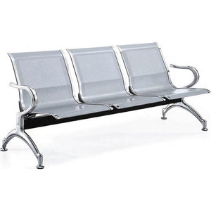 3 SEATER WAITING CHAIR SILVER