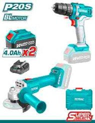 TOTAL LITHIUM-ION CORDLESS DRILL & GRINDER 2PCE TOTAL TOOLS NAMIBIA