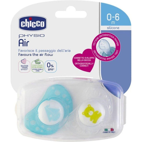 2PCE SOOTHER PHYSIO AIR BABYCH02046 GLOW IN