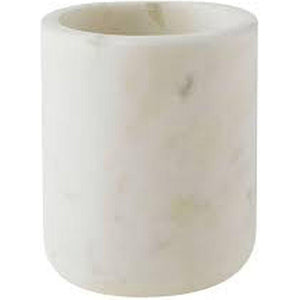 MARBLE CANISTER WHITE